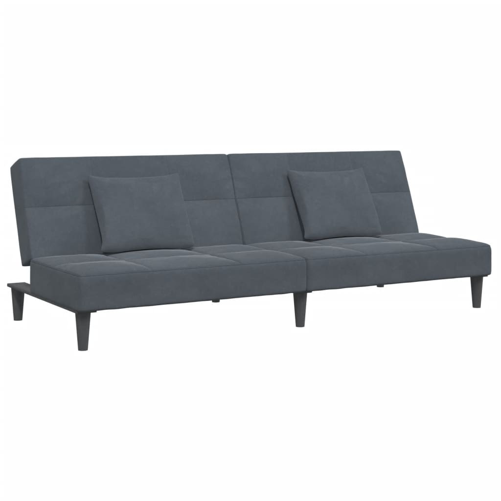 2-Personers Sovesofa Med Fodskammel Velour