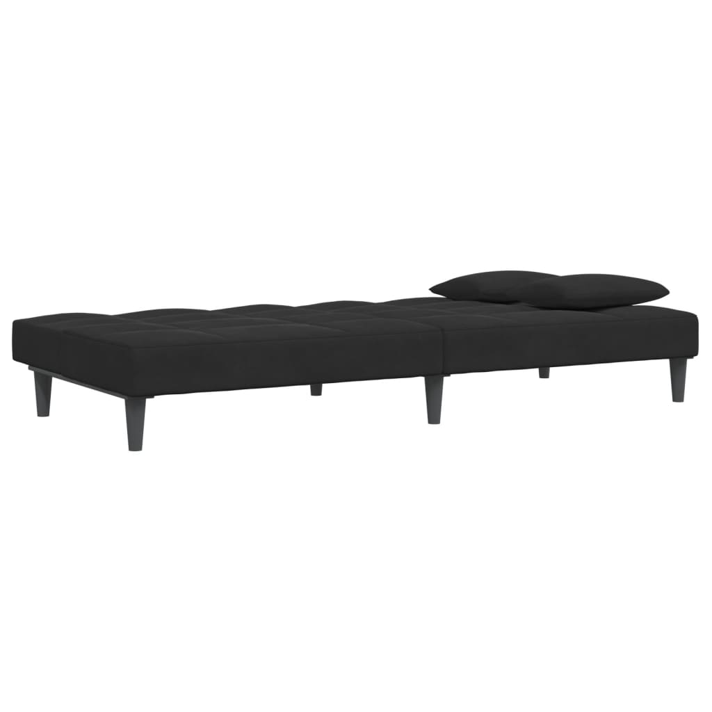 2-Personers Sovesofa Med Fodskammel Velour