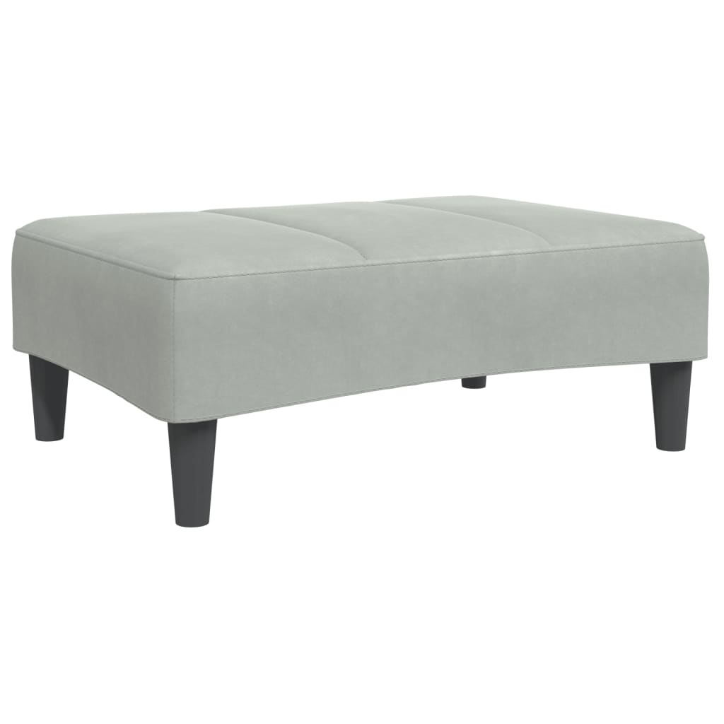 2-Personers Sovesofa Med Fodskammel Velour