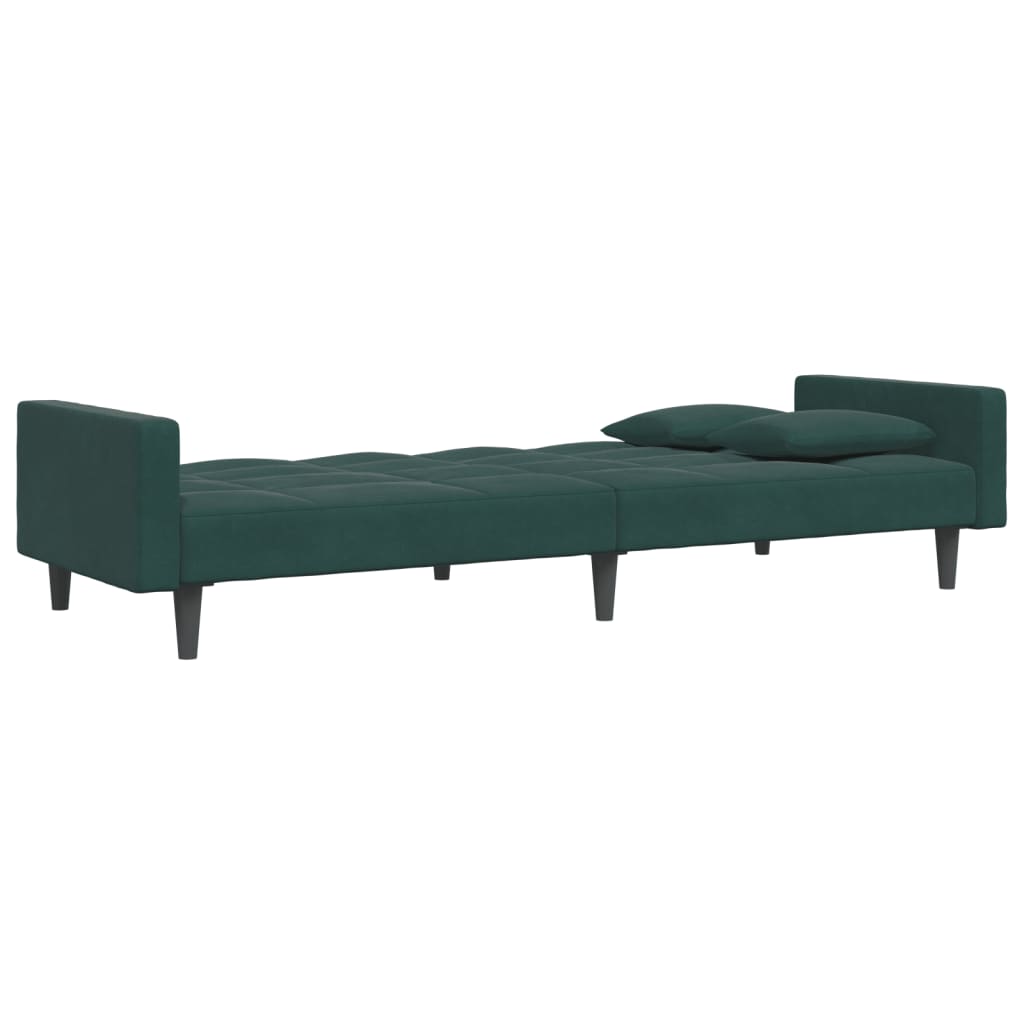 2-Personers Sovesofa Med Fodskammel Velour
