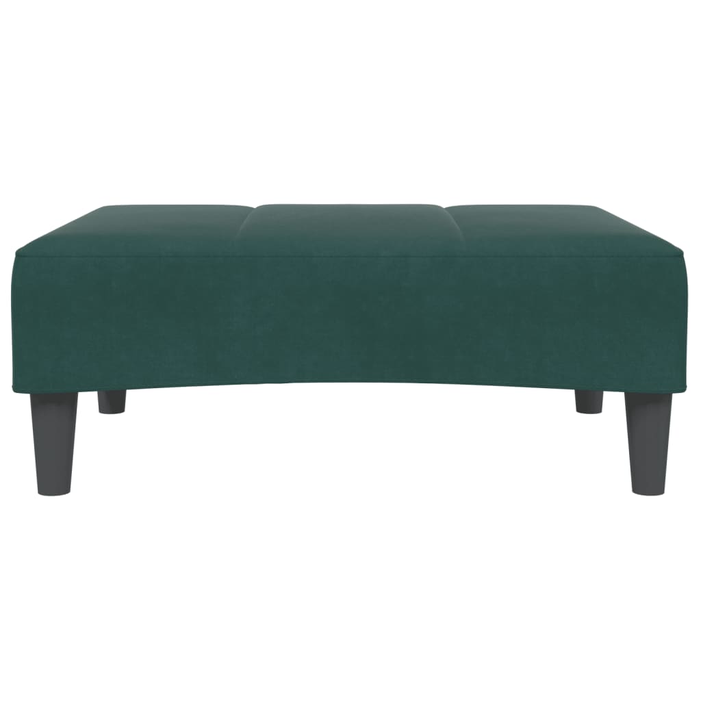 2-Personers Sovesofa Med Fodskammel Velour