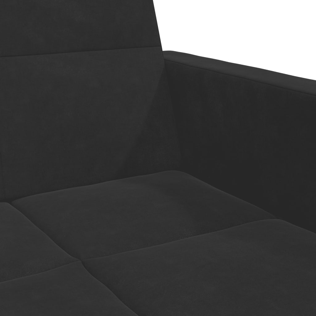 2-Personers Sovesofa Med Fodskammel Velour