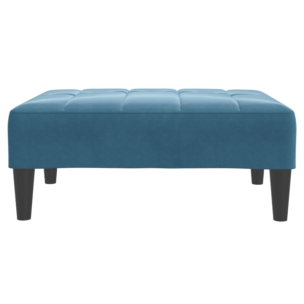 2-Personers Sovesofa Med Fodskammel Velour
