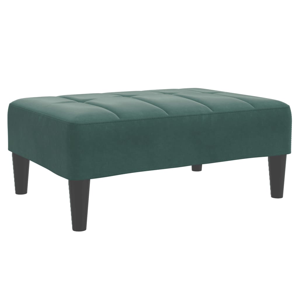 2-Personers Sovesofa Med Fodskammel Velour