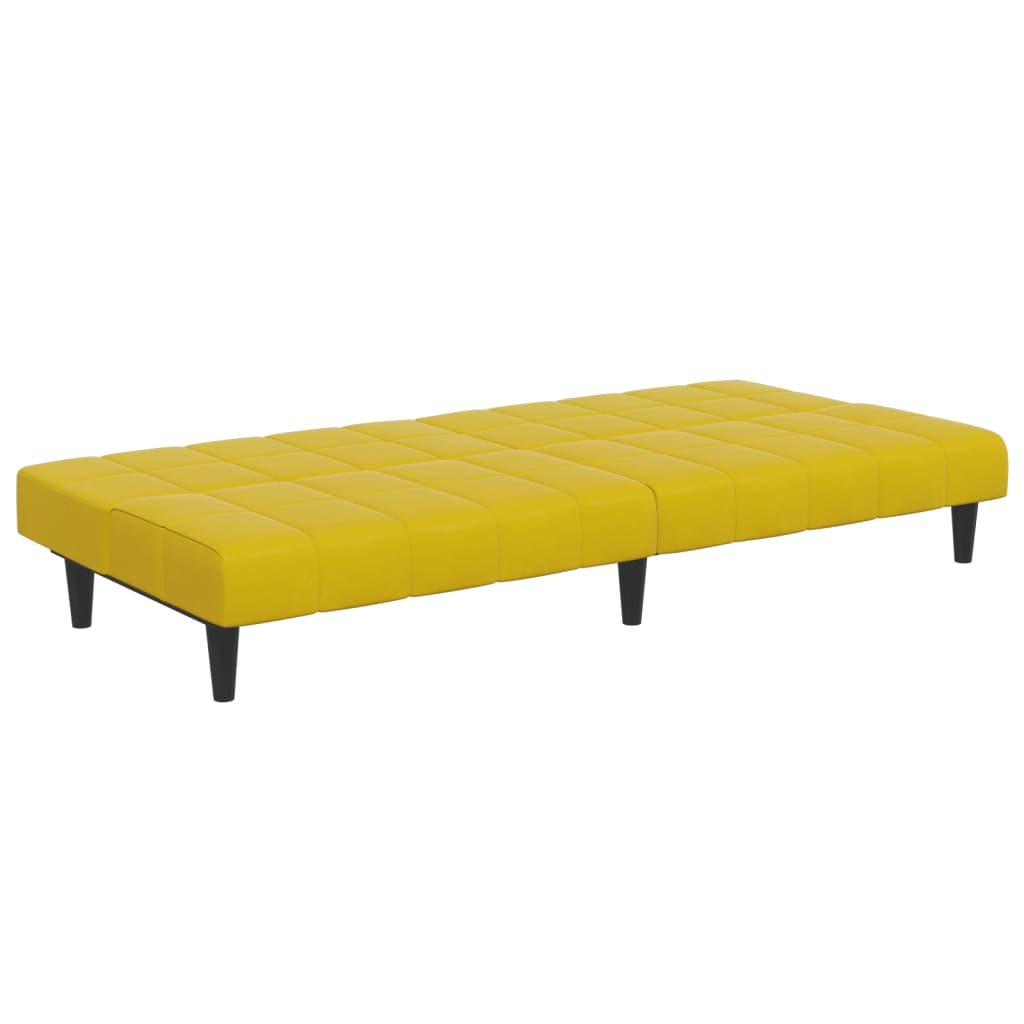 2-Personers Sovesofa Med Fodskammel Velour