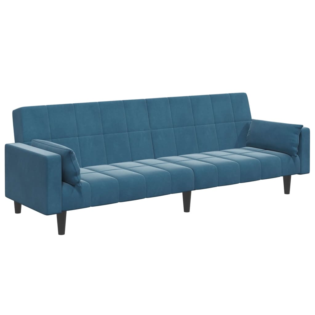 2-Personers Sovesofa Med Fodskammel Velour