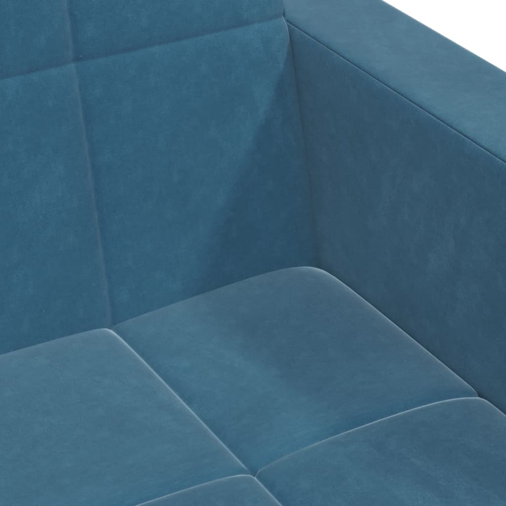 2-Personers Sovesofa Med Fodskammel Velour