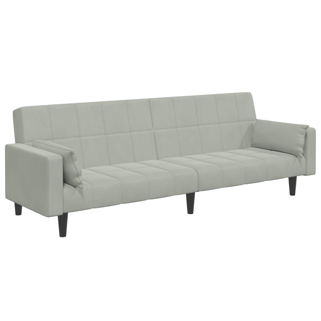 2-Personers Sovesofa Med Fodskammel Velour
