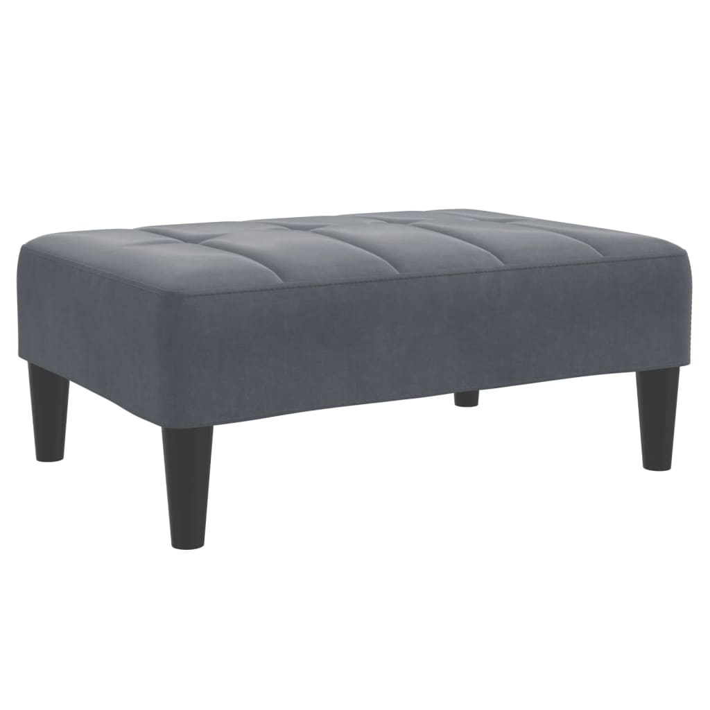 2-Personers Sovesofa Med Fodskammel Velour
