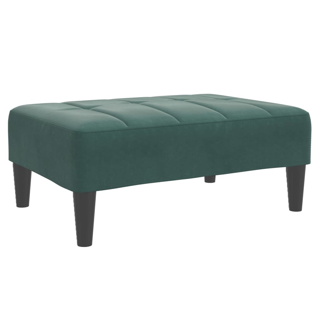 2-Personers Sovesofa Med Fodskammel Velour