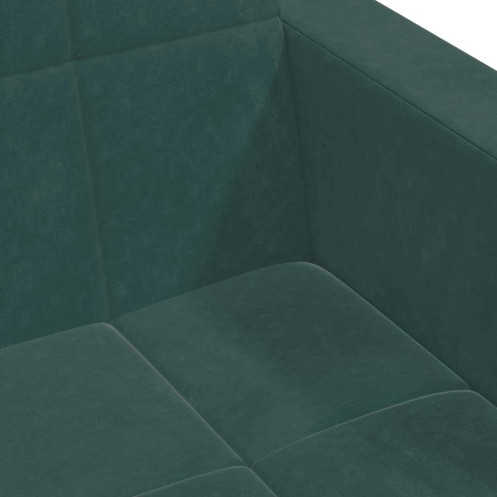2-Personers Sovesofa Med Fodskammel Velour