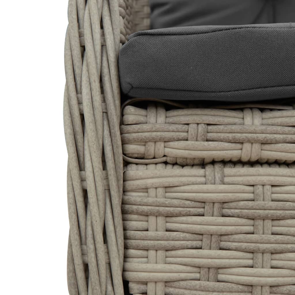 Spisebordssæt Til Haven 7 Dele Med Hynder Polyrattan