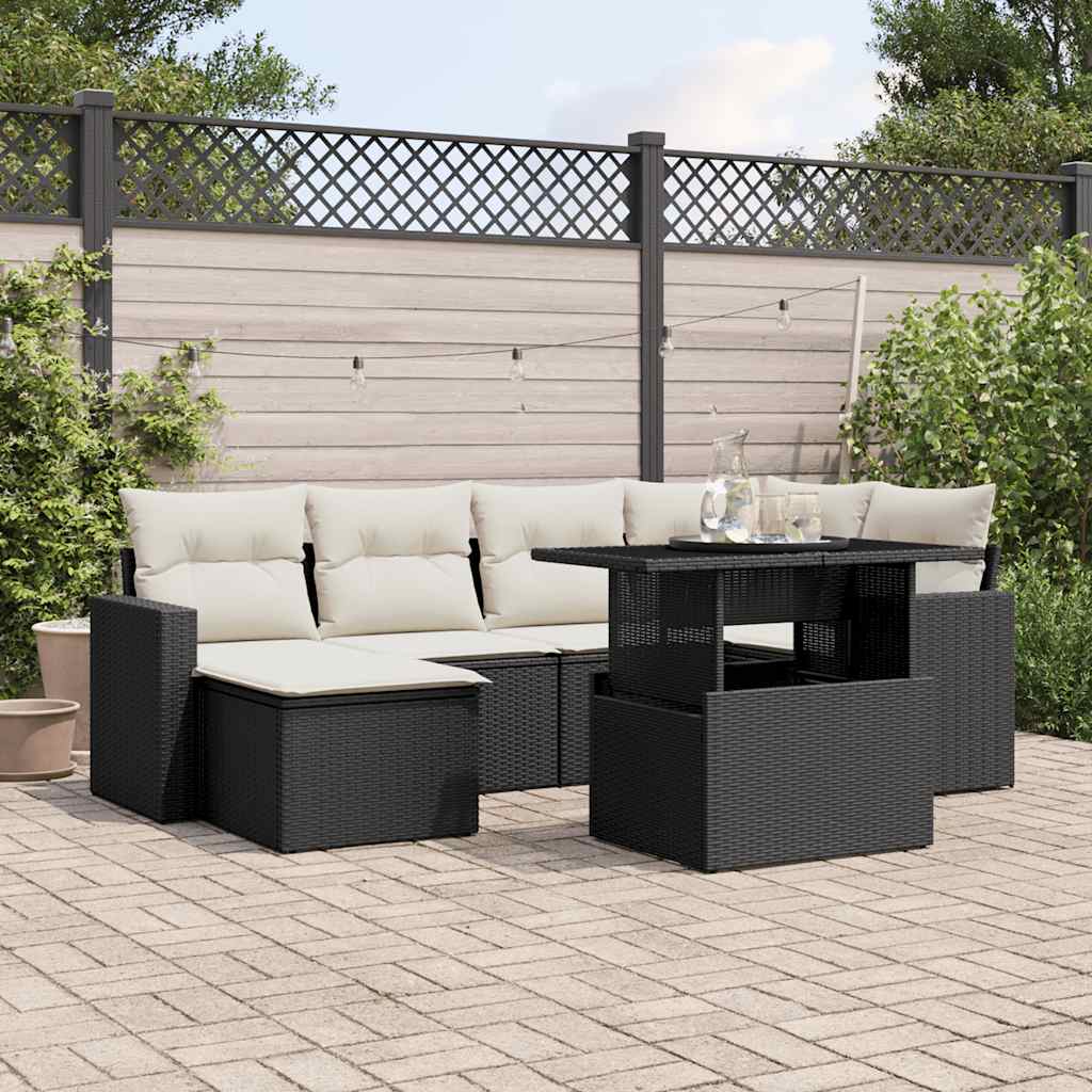 Sofasæt Til Haven 7 Dele Med Hynder Polyrattan - Variant 3267416