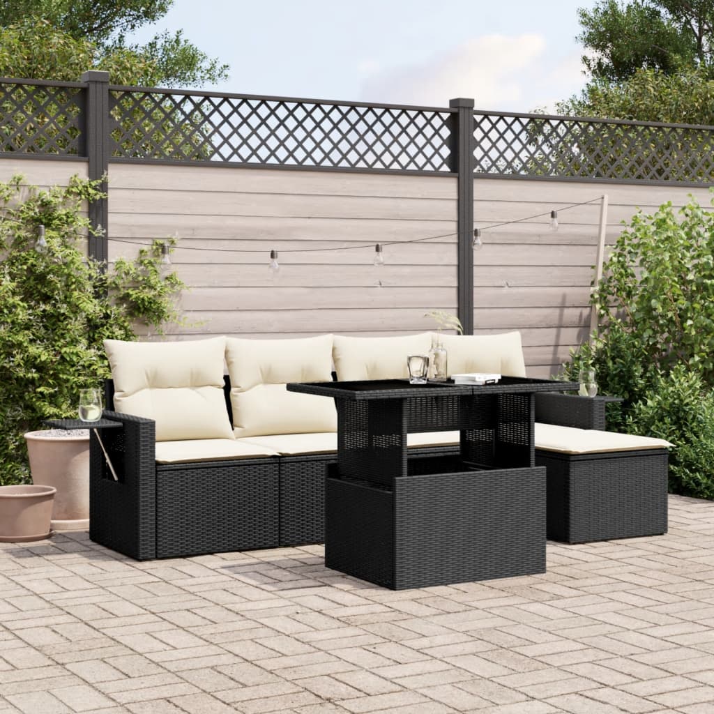 Sofasæt Til Haven 6 Dele Med Hynder Polyrattan - Variant 3267866
