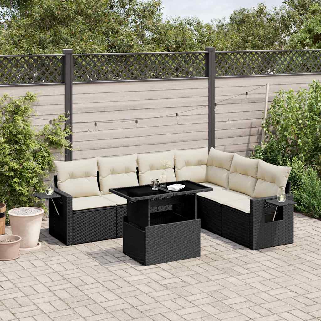 Sofasæt Til Haven 7 Dele Med Hynder Polyrattan - Variant 3267926