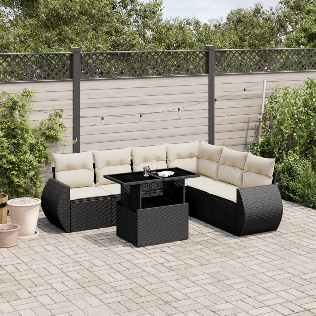 Sofasæt Til Haven 7 Dele Med Hynder Polyrattan - Variant 3268556