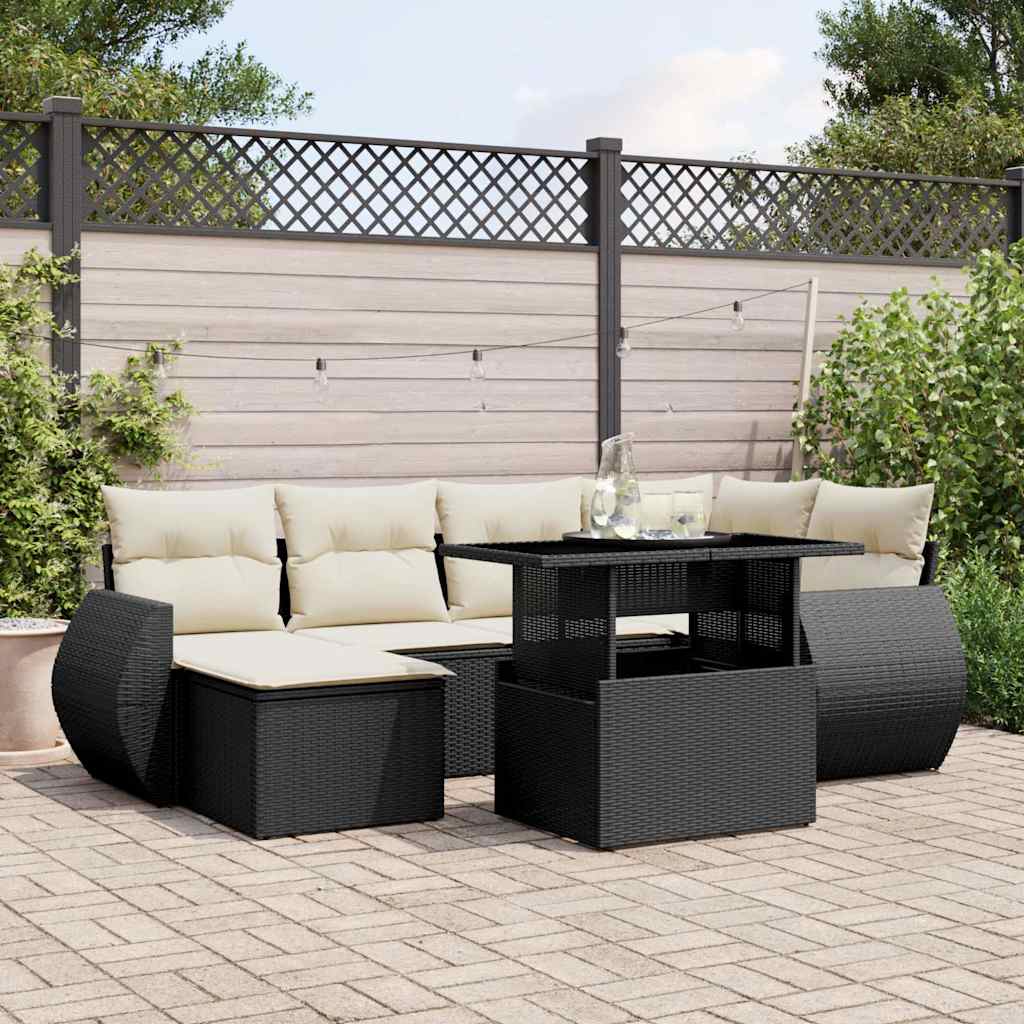 Sofasæt Til Haven 7 Dele Med Hynder Polyrattan - Variant 3268676