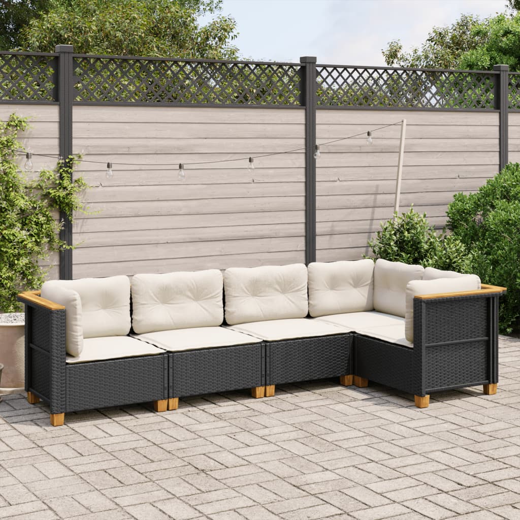 Sofasæt Til Haven 5 Dele Med Hynder Polyrattan - Variant 3261809