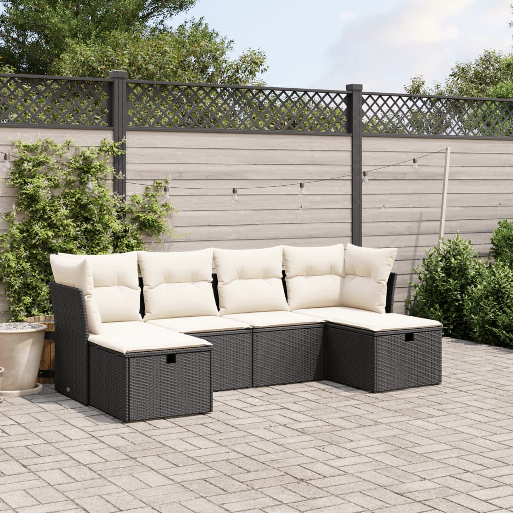 Sofasæt Til Haven 6 Dele Med Hynder Polyrattan - Variant 3263232