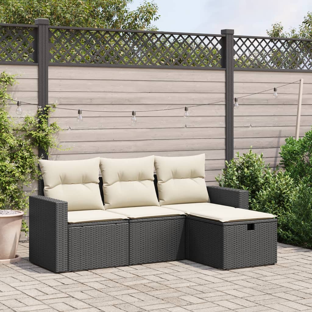 Sofasæt Til Haven 4 Dele Med Hynder Polyrattan - Variant 3263442