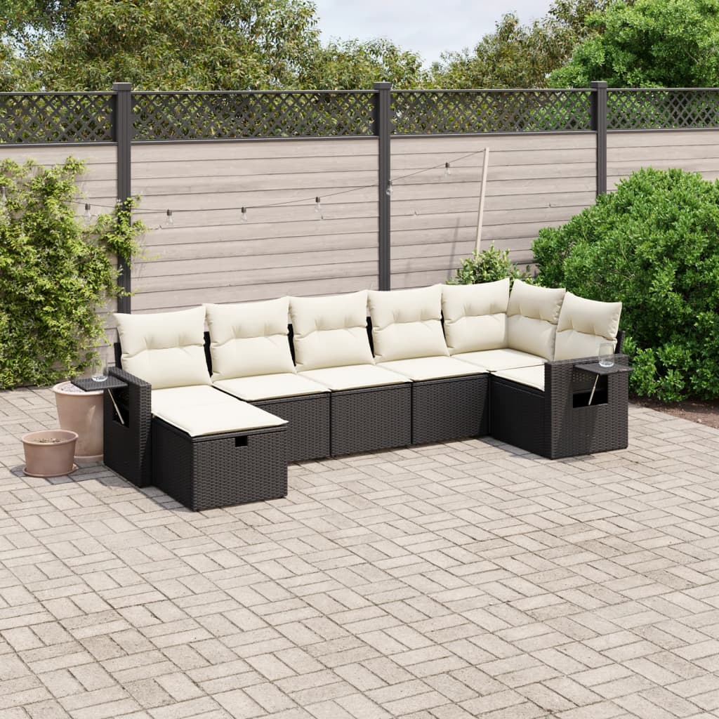 Sofasæt Til Haven 7 Dele Med Hynder Polyrattan - Variant 3263812