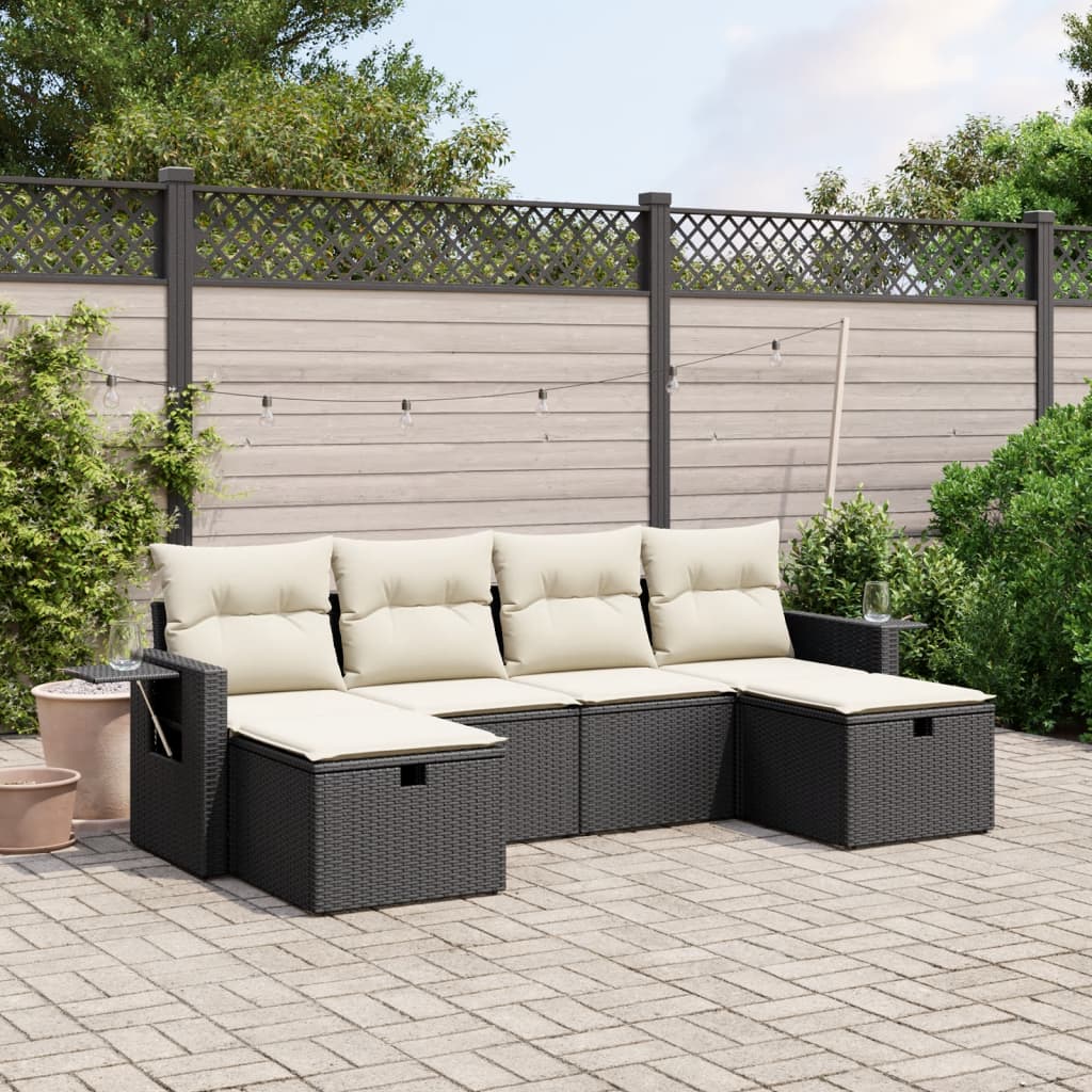 Sofasæt Til Haven 6 Dele Med Hynder Polyrattan - Variant 3263852