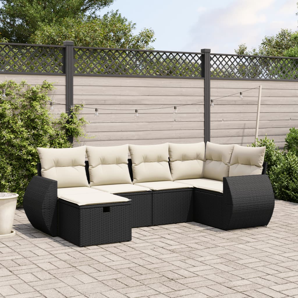 Sofasæt Til Haven 6 Dele Med Hynder Polyrattan - Variant 3264102