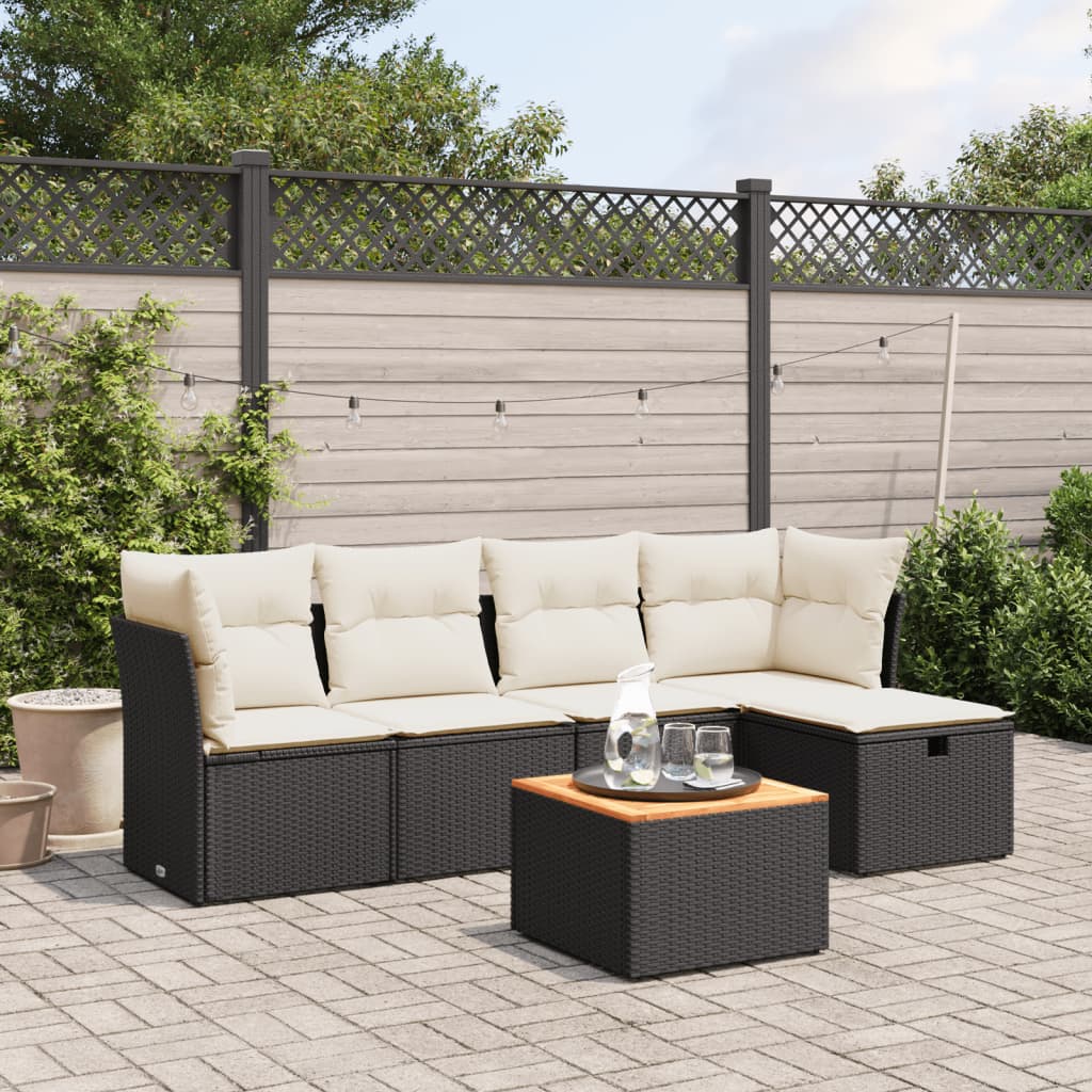 Sofasæt Til Haven 6 Dele Med Hynder Polyrattan - Variant 3264710