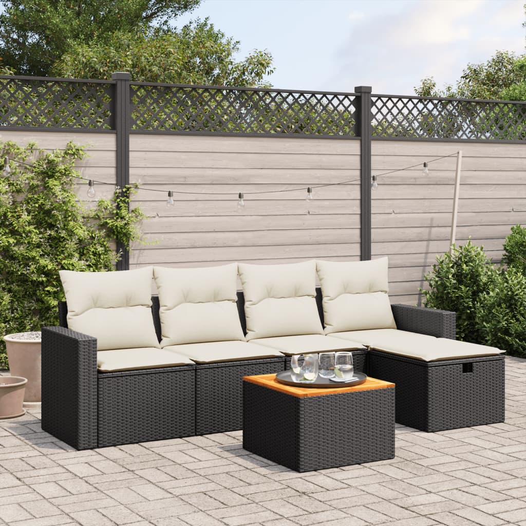 Sofasæt Til Haven 6 Dele Med Hynder Polyrattan - Variant 3264829
