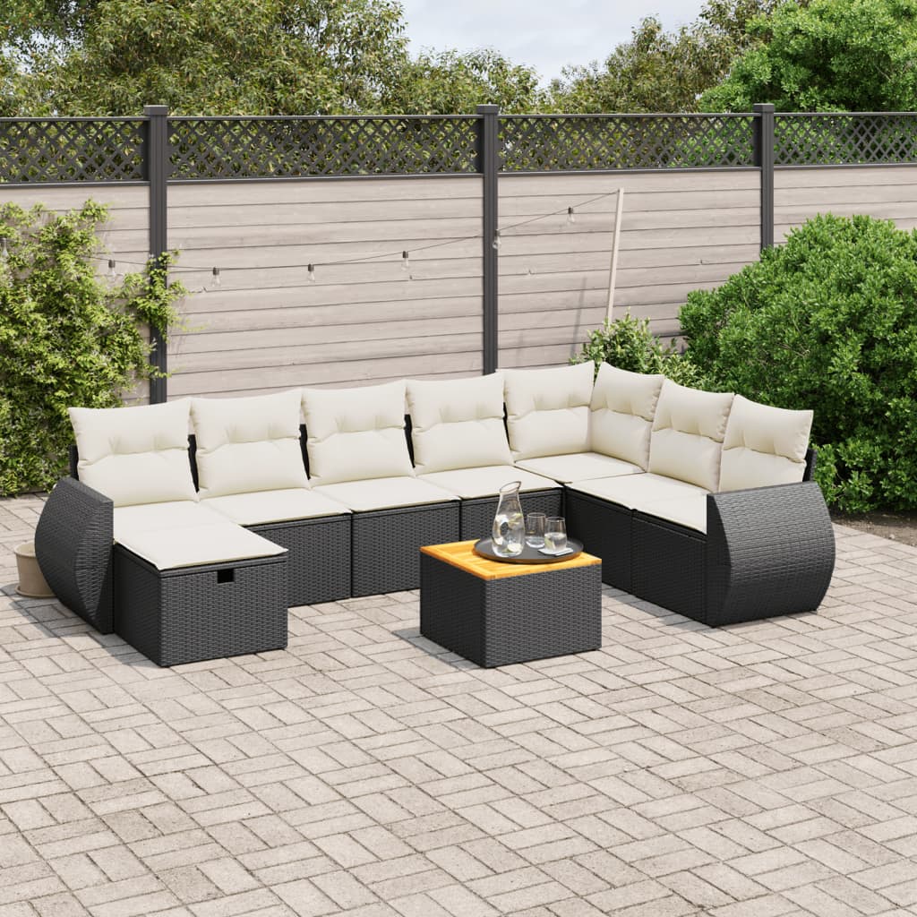 Sofasæt Til Haven 9 Dele Med Hynder Polyrattan - Variant 3265095