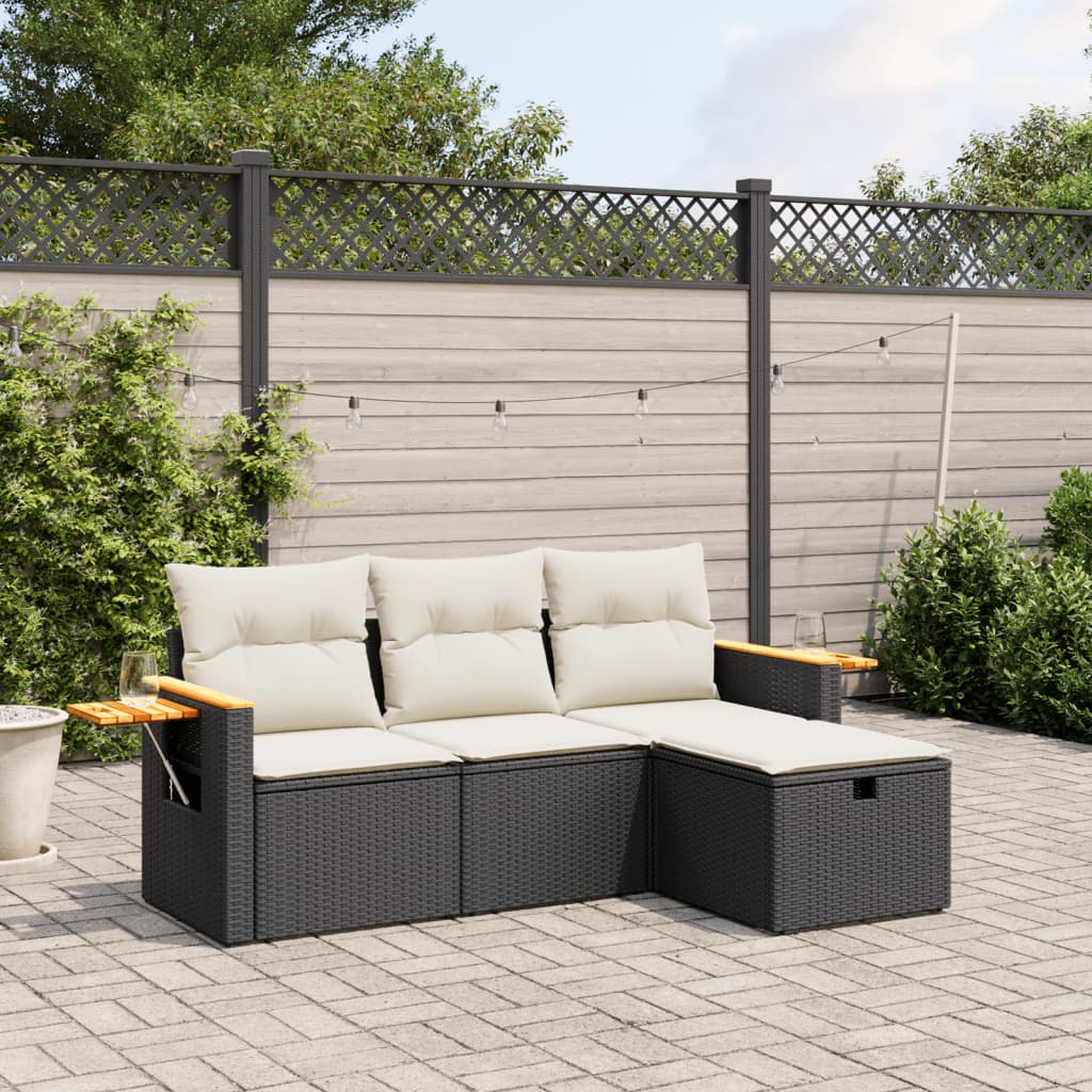Sofasæt Til Haven 4 Dele Med Hynder Polyrattan - Variant 3265487
