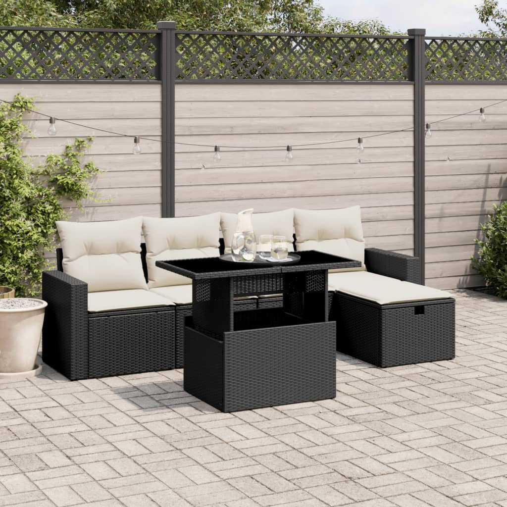 Sofasæt Til Haven 6 Dele Med Hynder Polyrattan - Variant 3274806