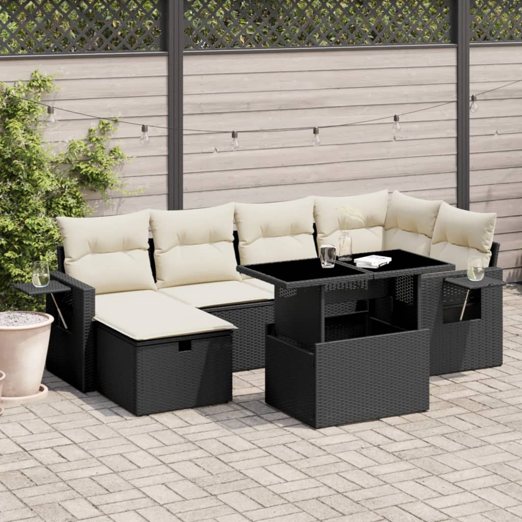 Sofasæt Til Haven 7 Dele Med Hynder Polyrattan - Variant 3274976
