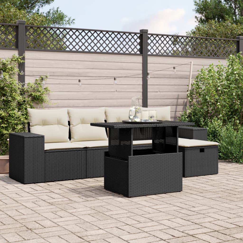 Sofasæt Til Haven 6 Dele Med Hynder Polyrattan - Variant 3275286
