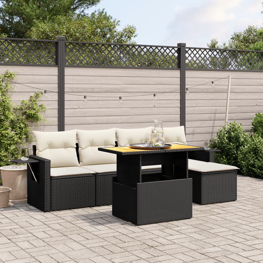Sofasæt Til Haven 6 Dele Med Hynder Polyrattan - Variant 3271728