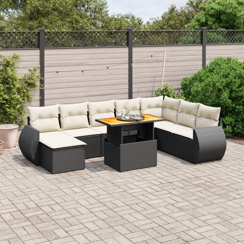 Sofasæt Til Haven 9 Dele Med Hynder Polyrattan - Variant 3272330