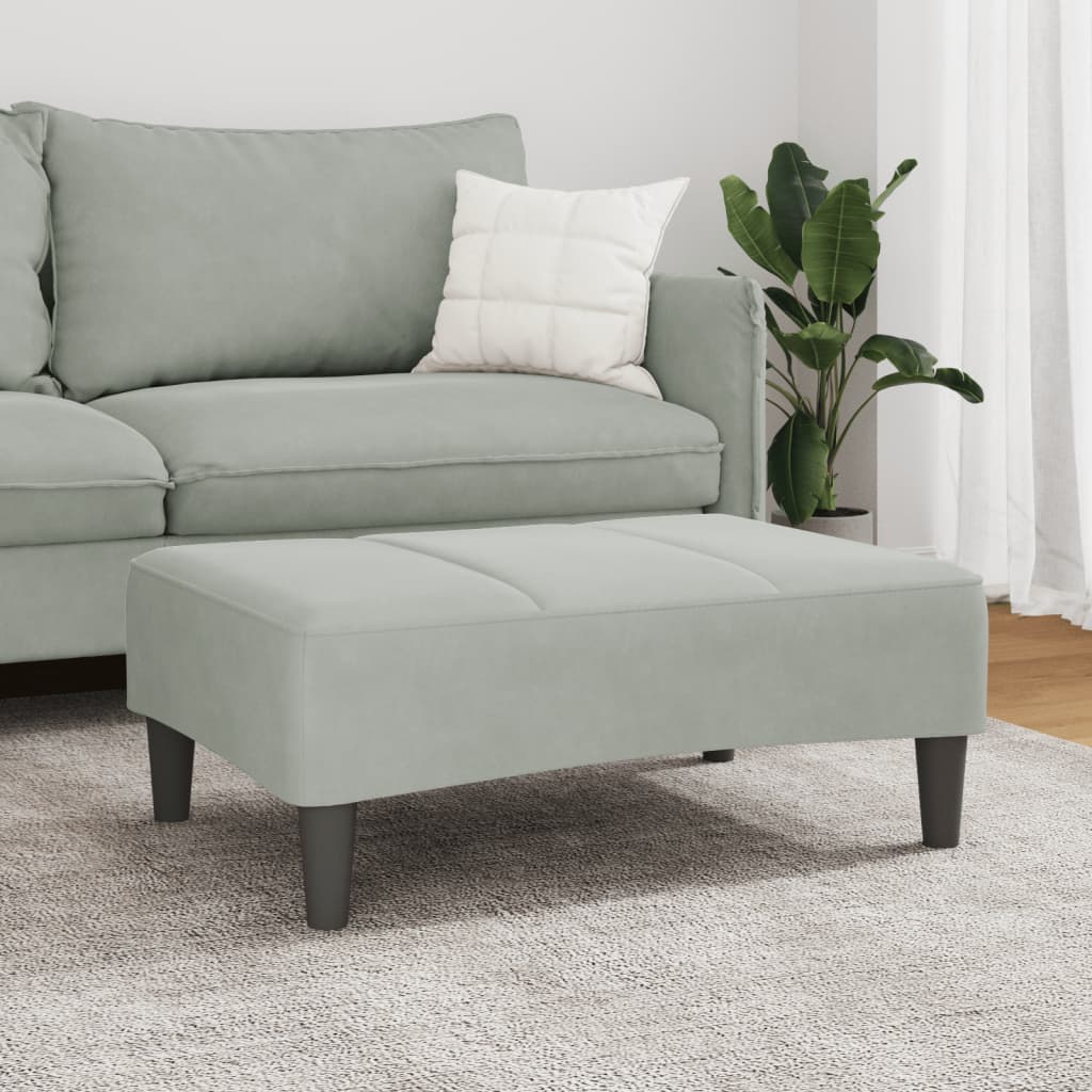 Fodskammel 77x55x31 Cm Velour - Billede 3