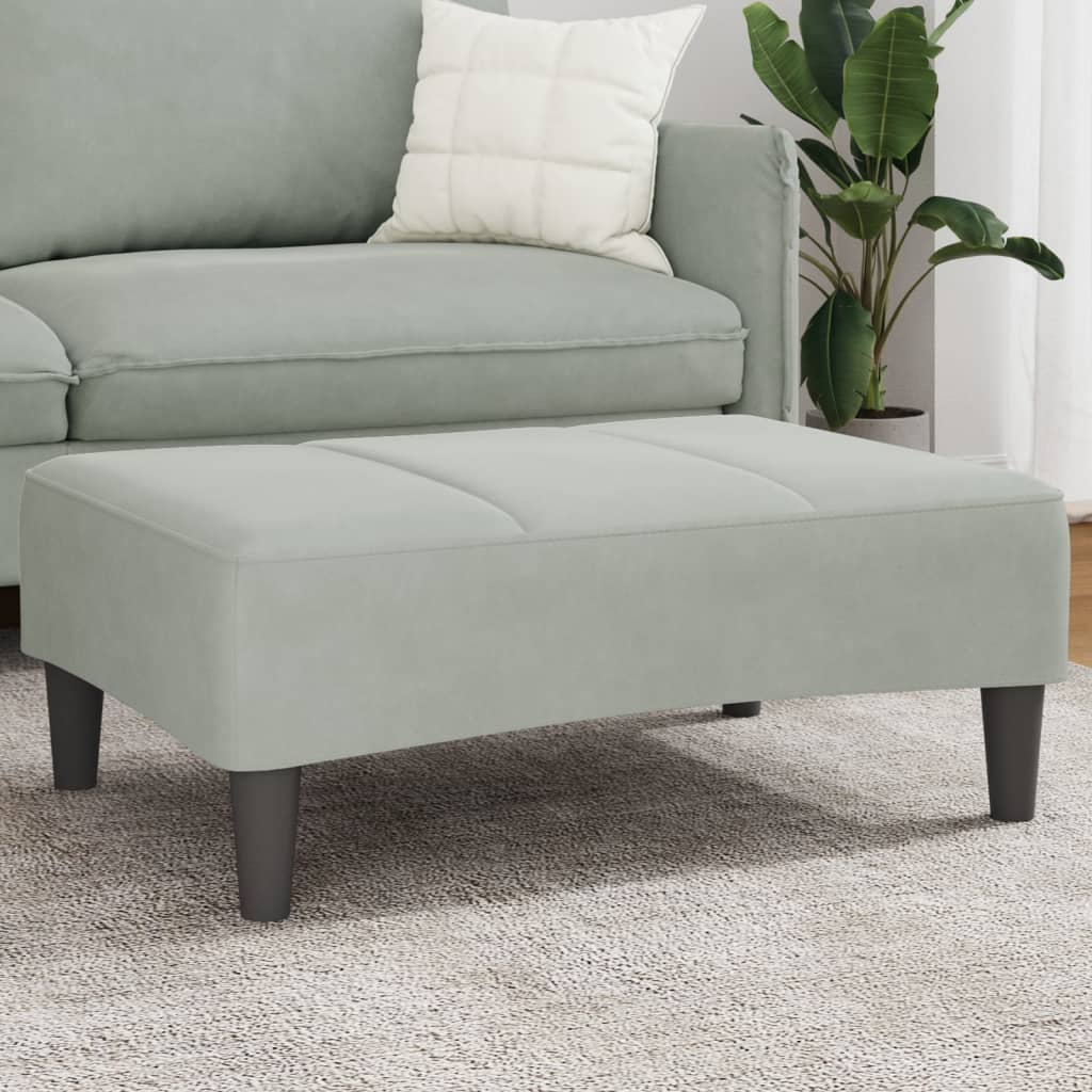 Fodskammel 77x55x31 Cm Velour - Hovedbillede