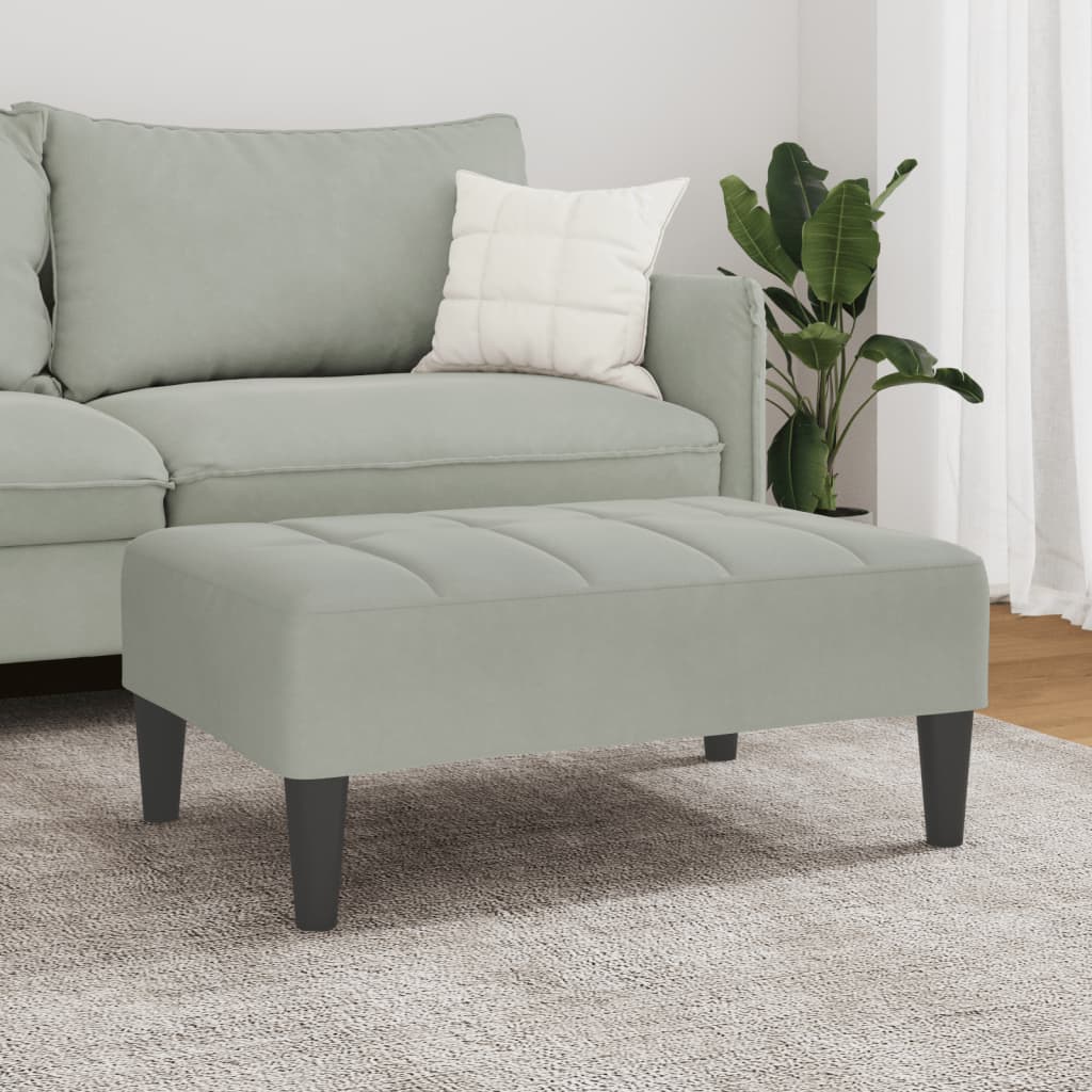 Fodskammel 77x55x31 Cm Velour - Billede 3