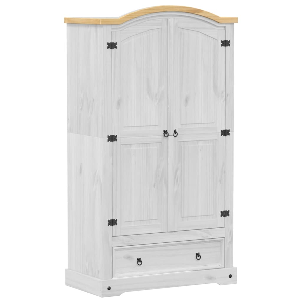 Klædeskab Corona 102x52x186 Cm Massivt Fyrretræ - Billede 2
