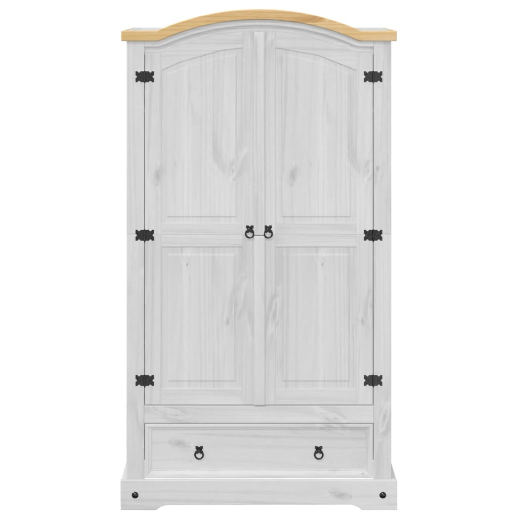 Klædeskab Corona 102x52x186 Cm Massivt Fyrretræ - Billede 4