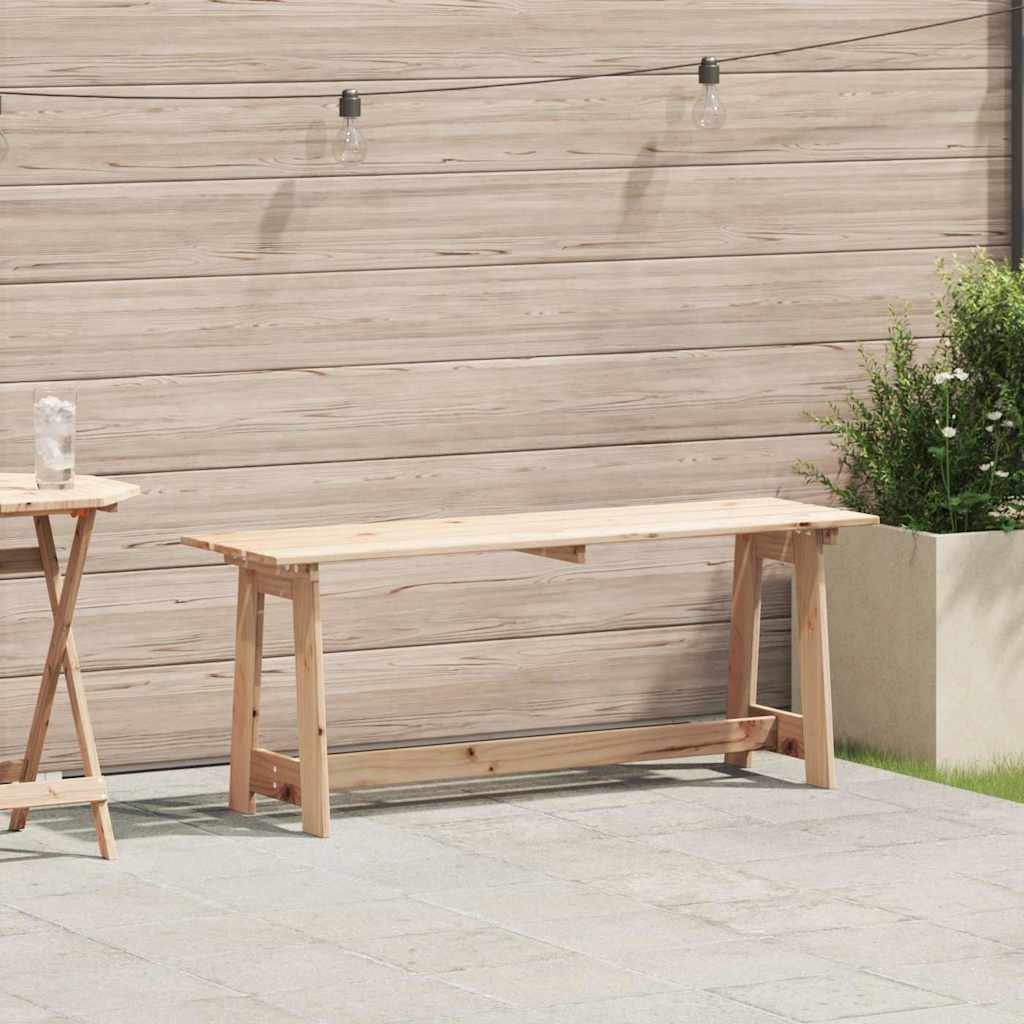 Udendørs Bænk 119 X 37 X 47 Cm Massiv Fyrretræ - Variant 4012191