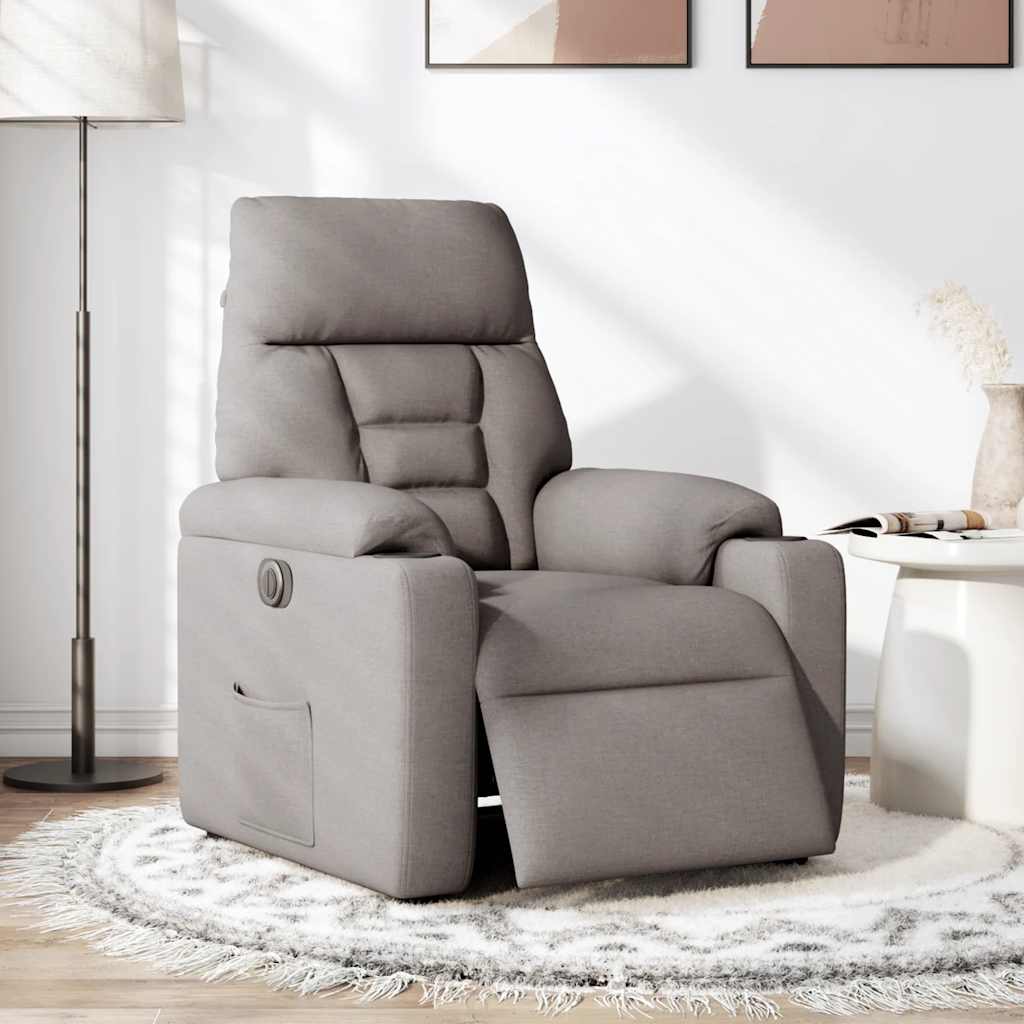 Massagestol Stof Gråbrun