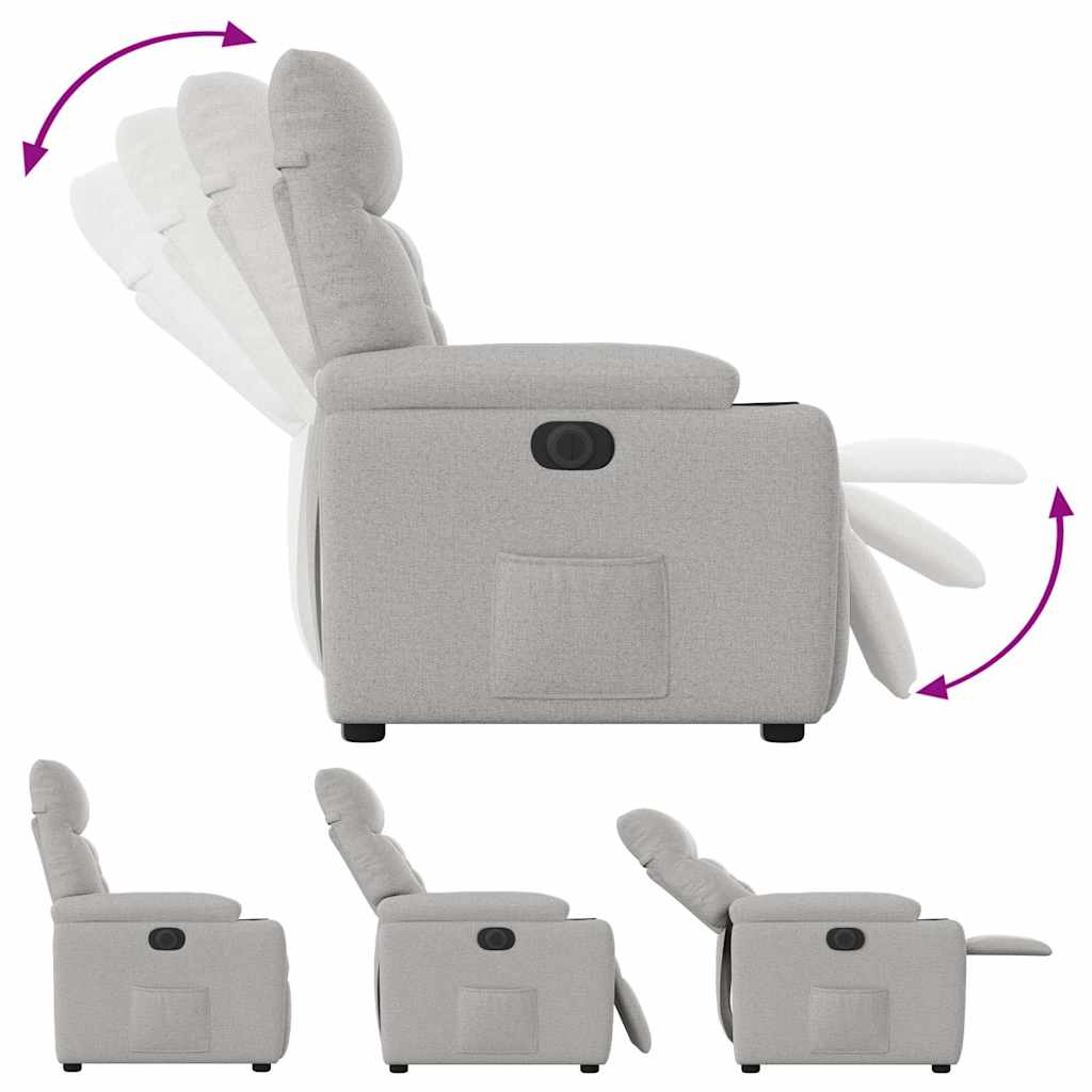 Massagestol Stof Skygrå