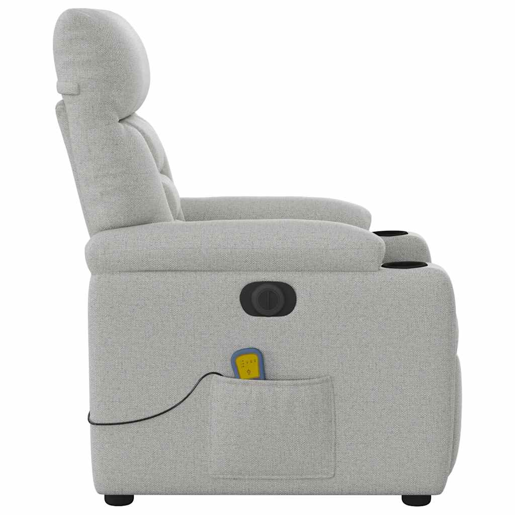 Massagestol Stof Skygrå