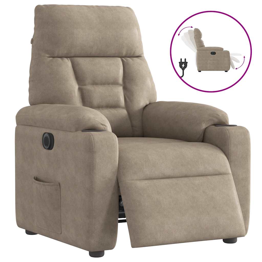 Massagestol Mikrofiberstof Gråbrun