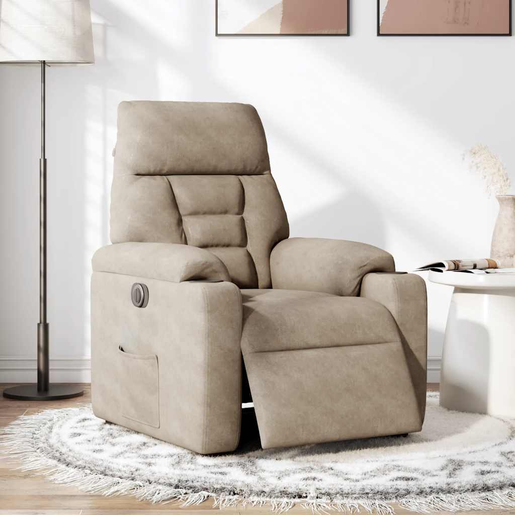 Massagestol Mikrofiberstof Gråbrun