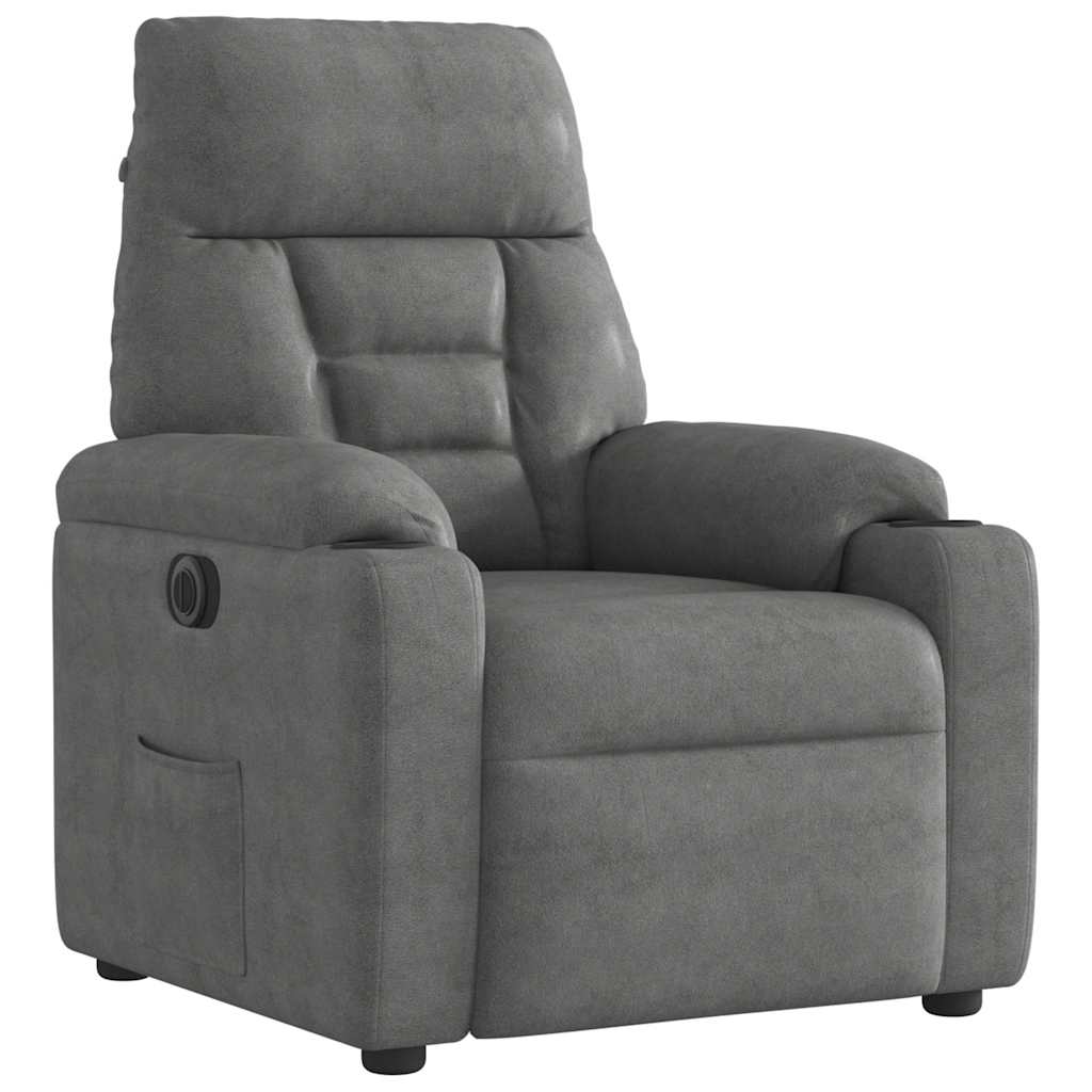 Massagestol Mikrofiberstof Mørkegrå