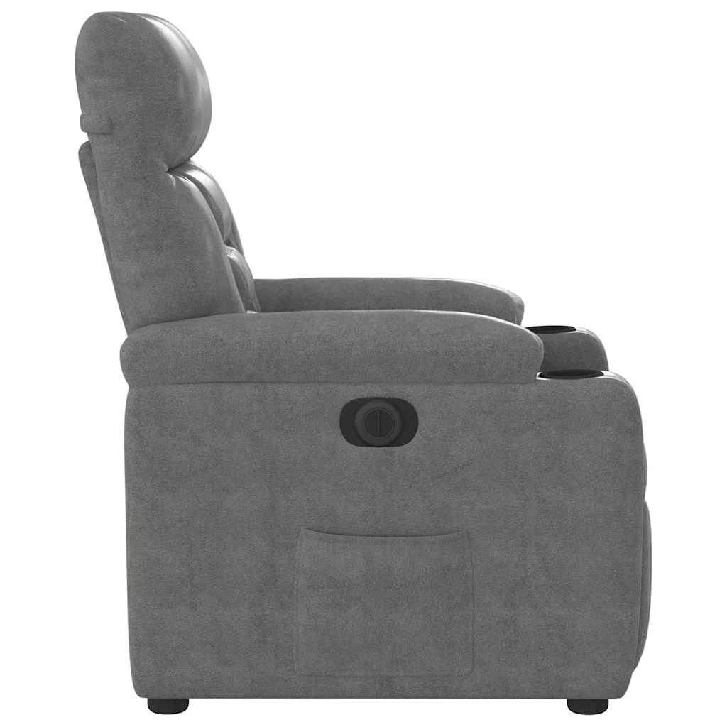 Massagestol Mikrofiberstof Mørkegrå