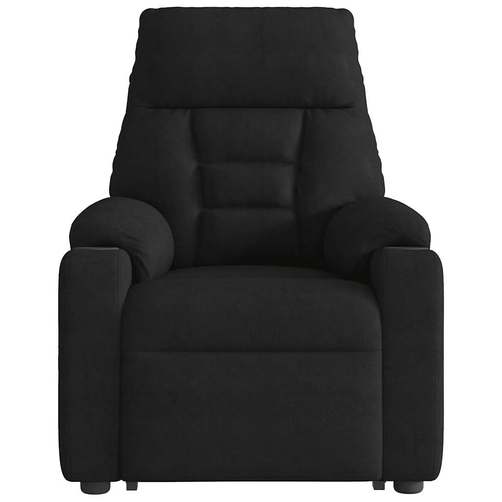 Løftestol Mikrofiberstof Sort